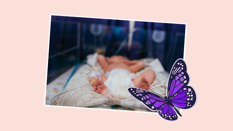 Marieke-paarse vlinder