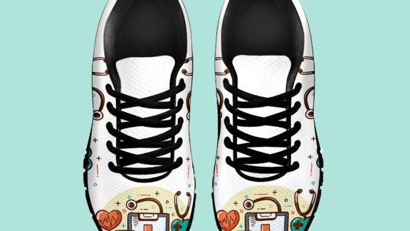 Sneakers-print-nurse-medische-customrustom